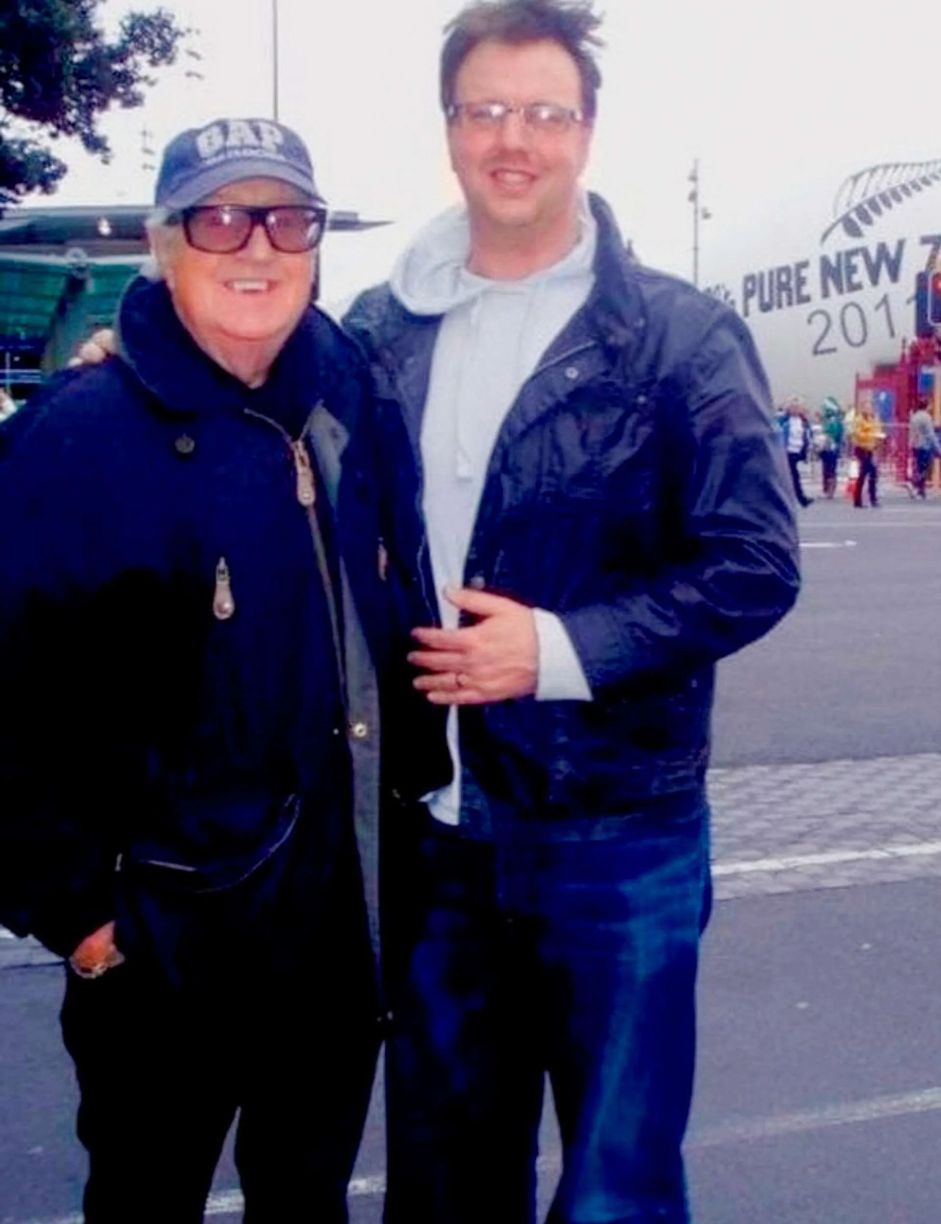 Ashley with his father before he passed