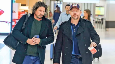 MKR judges Manu and Colin walking through an airport together