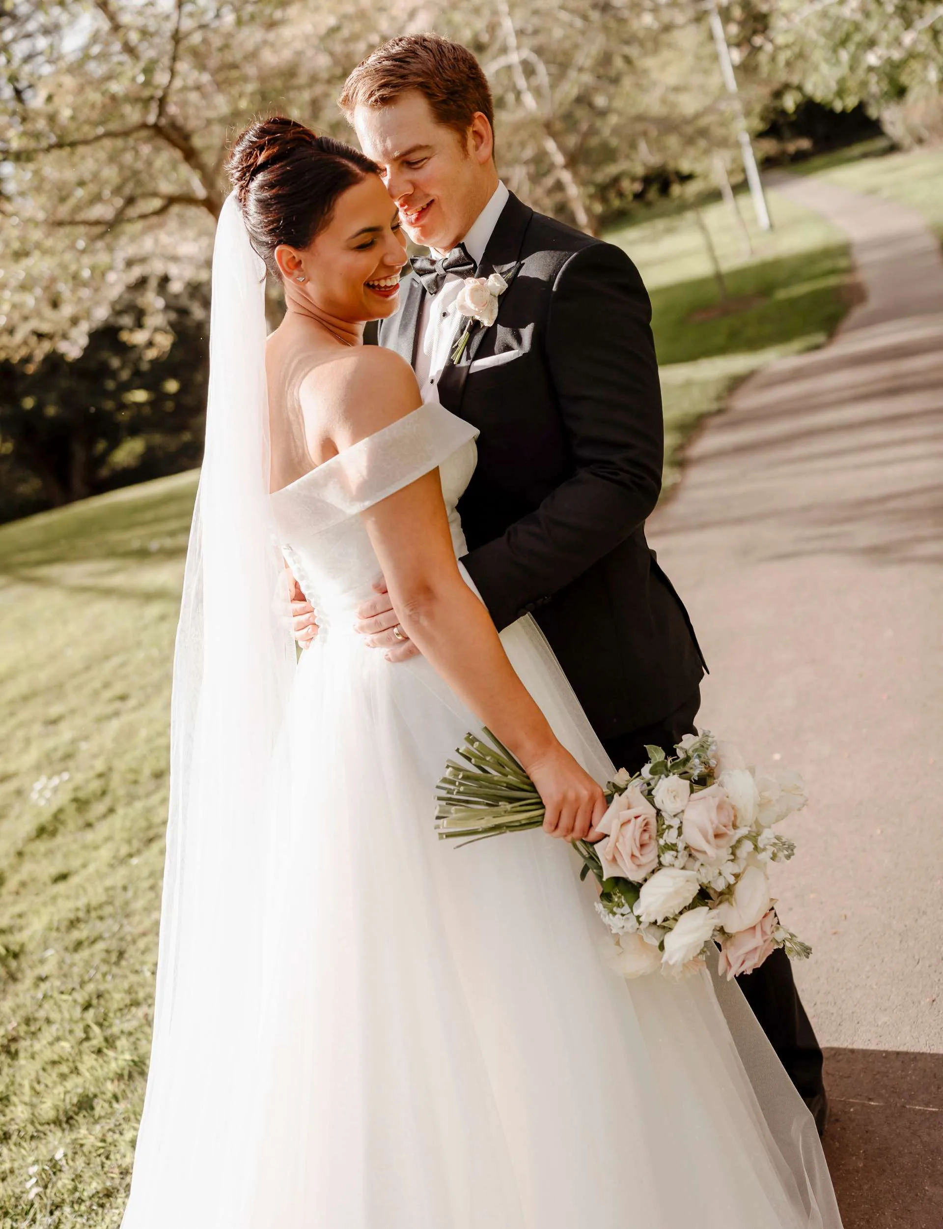 Jason and Jacinta on their wedding day