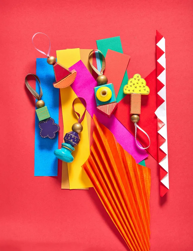 Christmas crafts for kids toy stack decorations