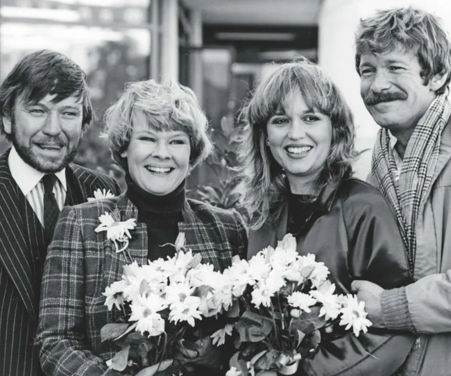 Dame Judi and her husband when they had acted together over four seasons of A Fine Romance