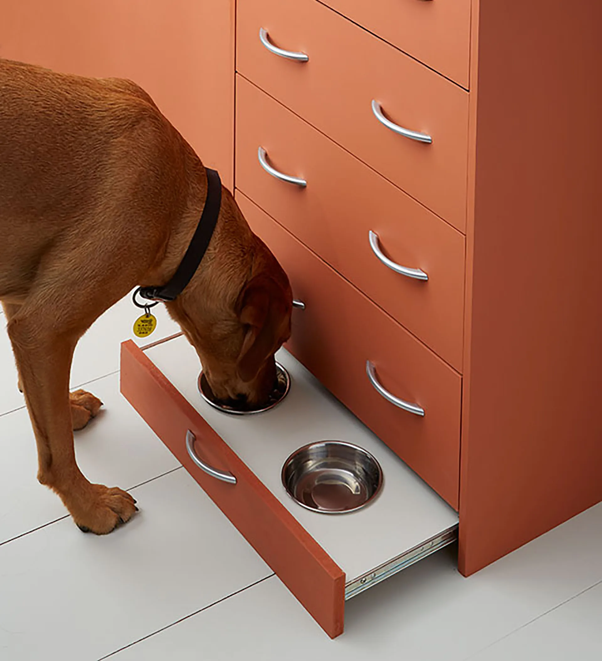 DIY Pet Dish Drawer