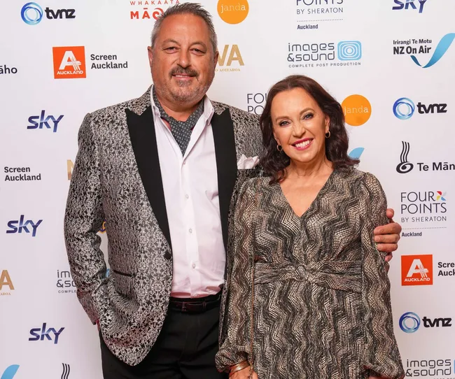 Suzanne Paul with her husband