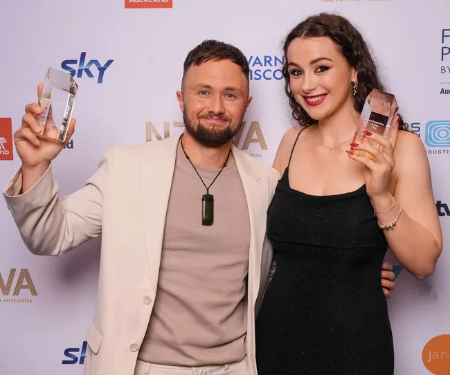 Elz Carrad with his wife Dana