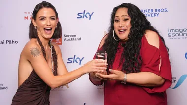 Aesha Scott and Bella Kalolo-Suraj at the 2024 NZ TV Awards