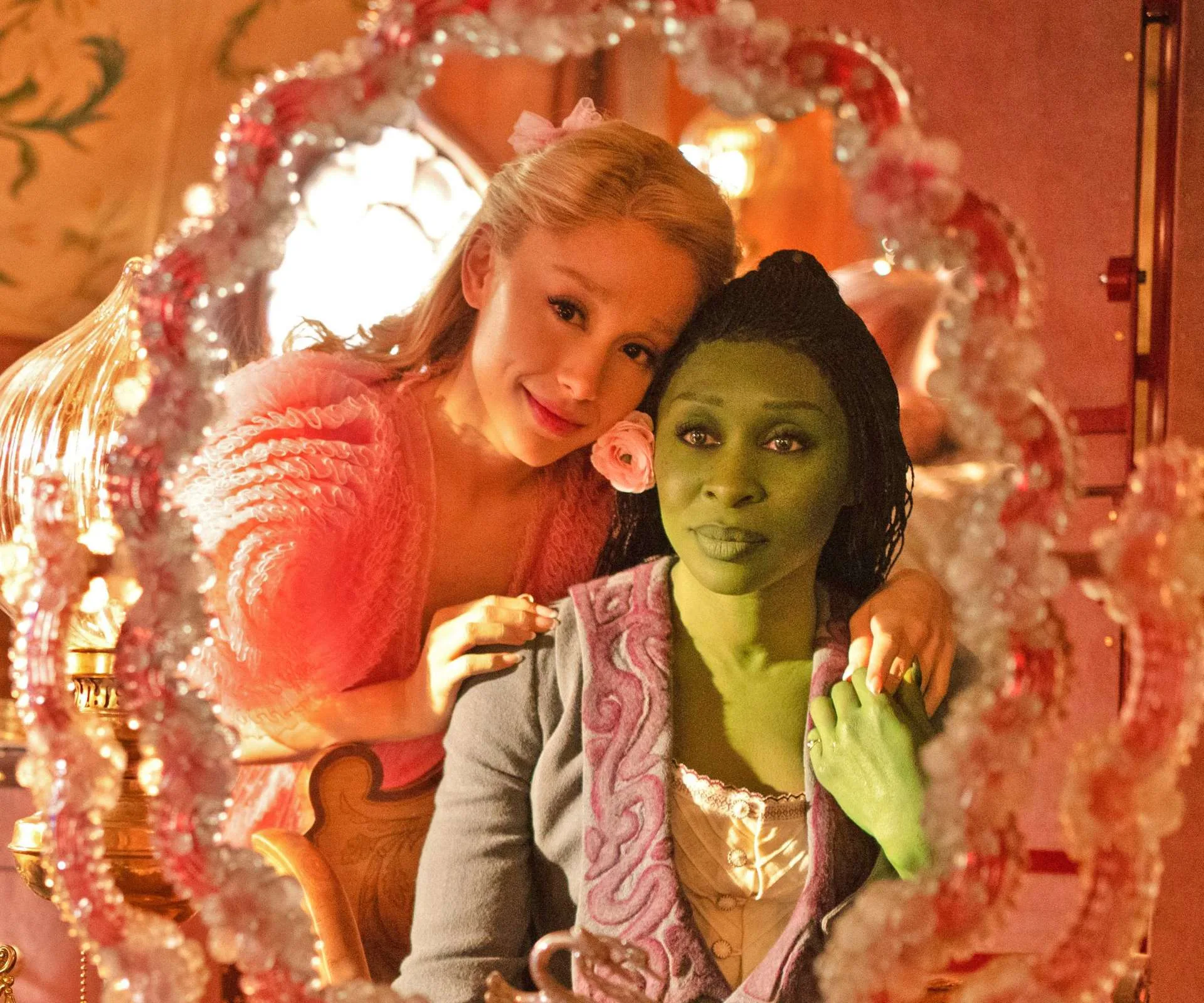 Ariana Grande and Cynthia Erivo in Wicked