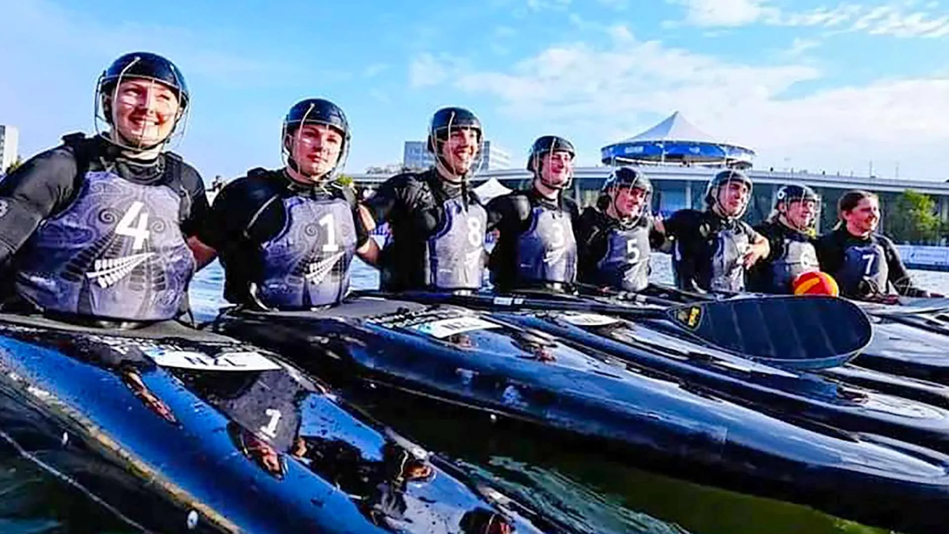 New Zealand women’s canoe polo team
