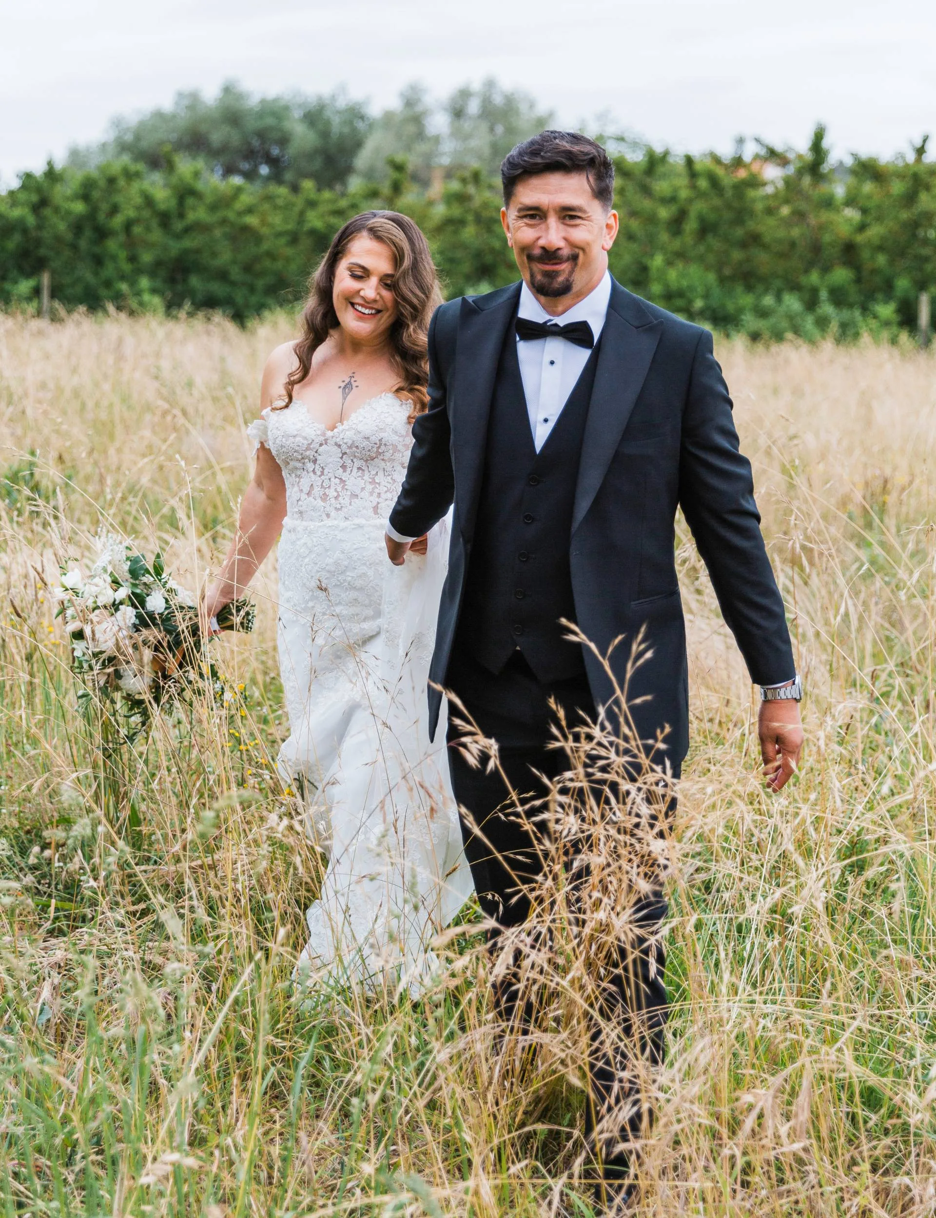 K’Lee and husband Lama Saga on their wedding day