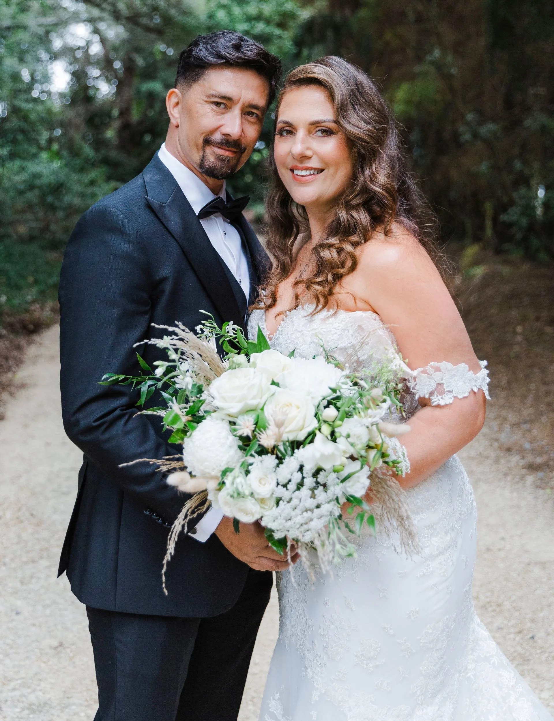 K’Lee and husband Lama Saga on their wedding day
