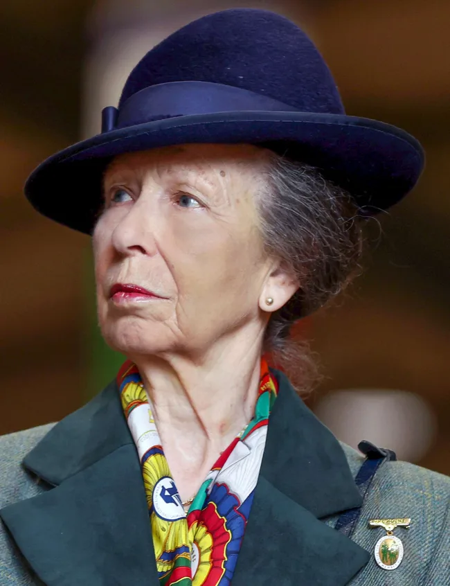 Princess Anne wearing hat