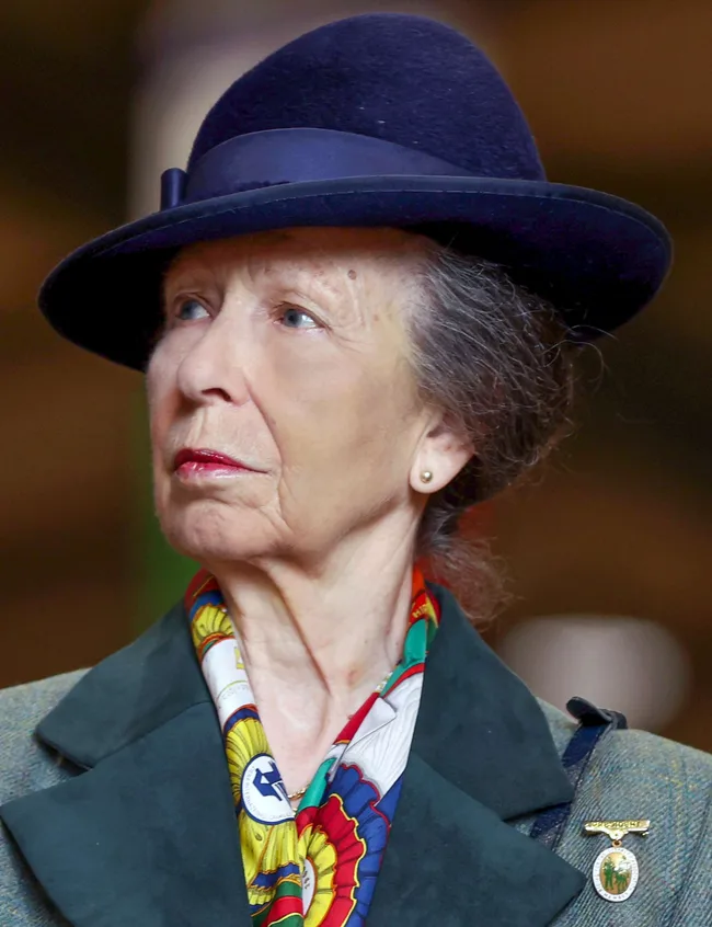 Princess Anne wearing hat