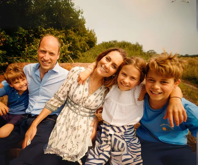 Prince William and Princess are with their children