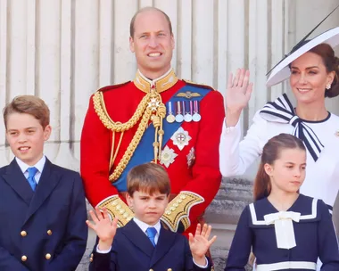 British Royal family with William, Kate, George, Charlotte and Louis