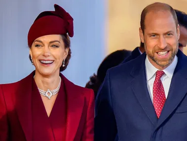 William and Kate smiling