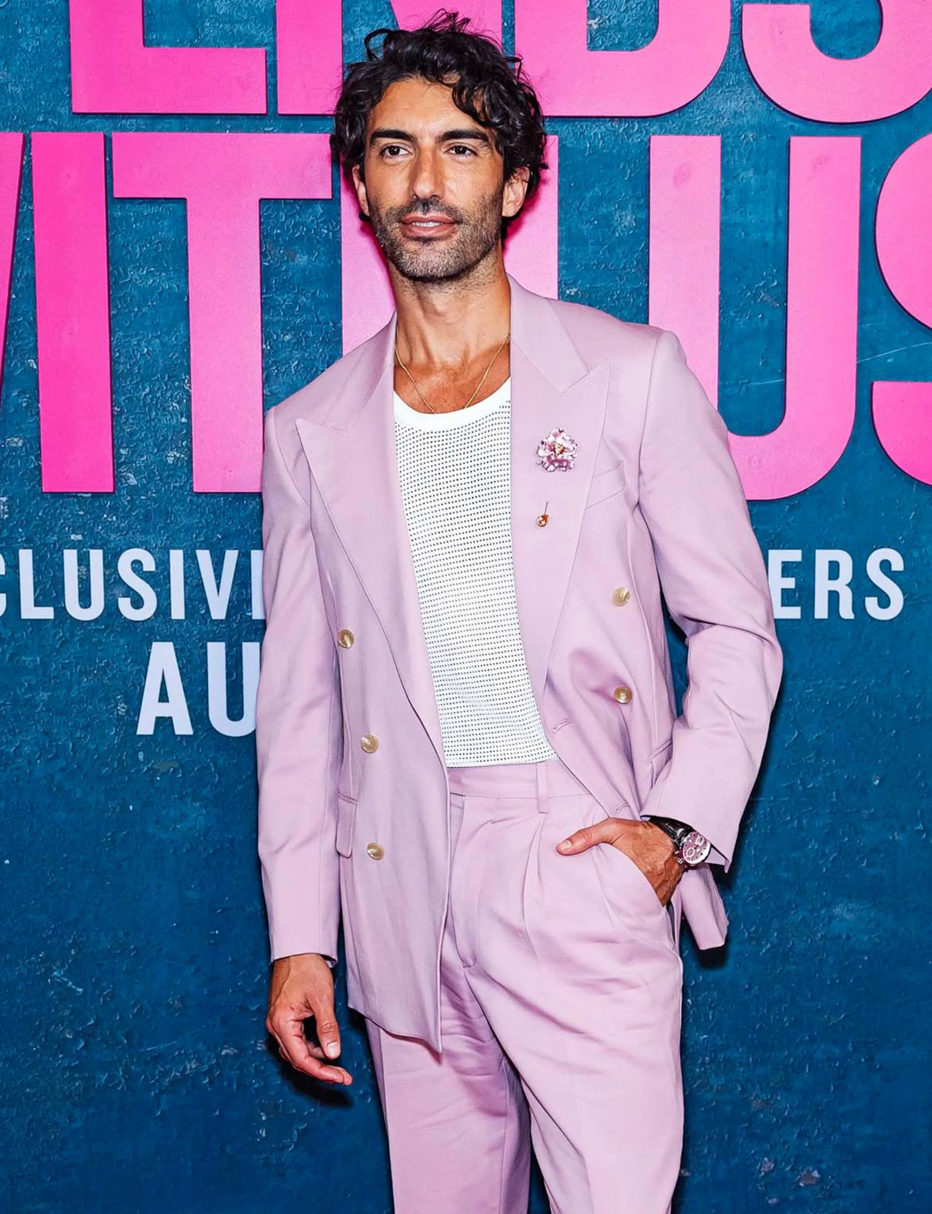 Justin Baldoni at the movie premiere