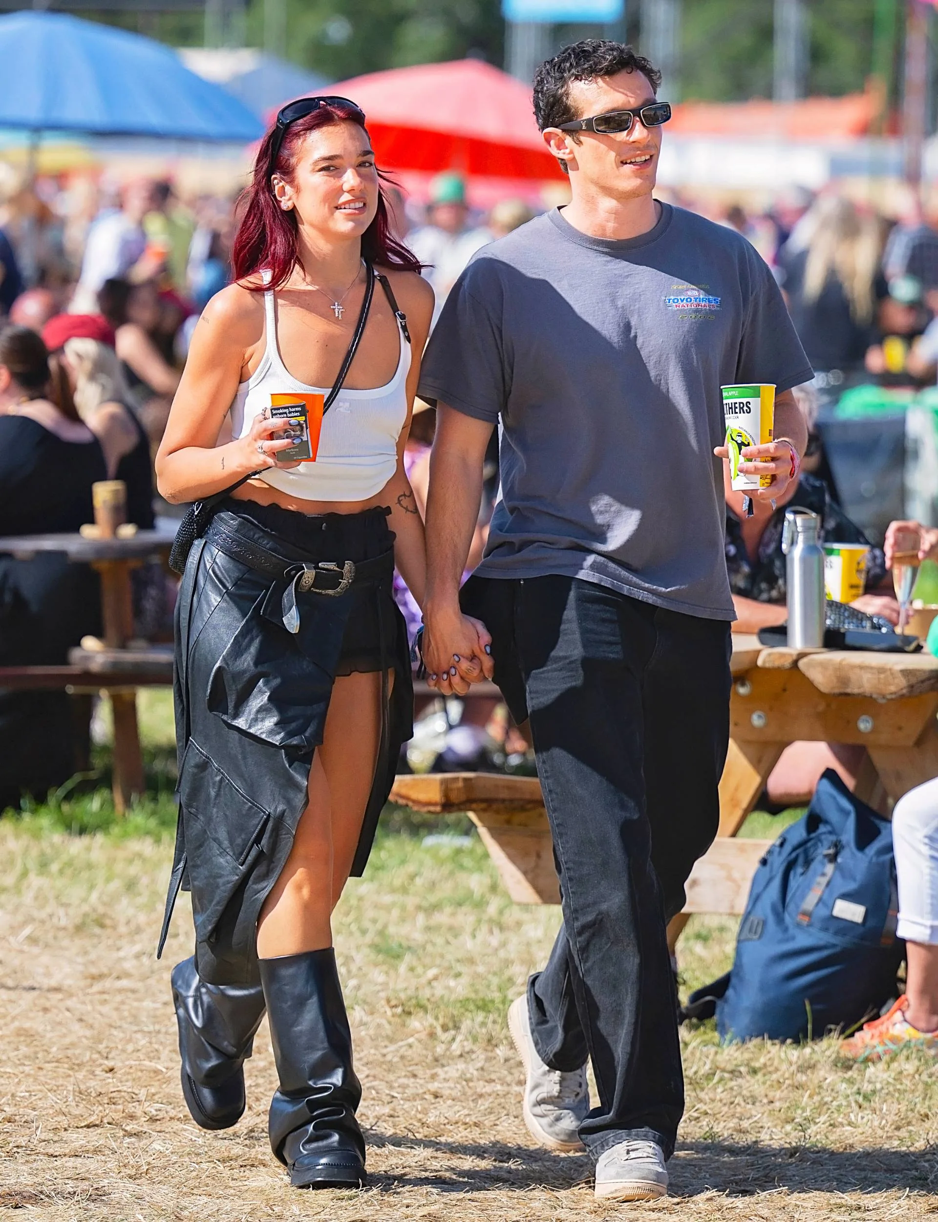 Dua and Callum at Glastonbury