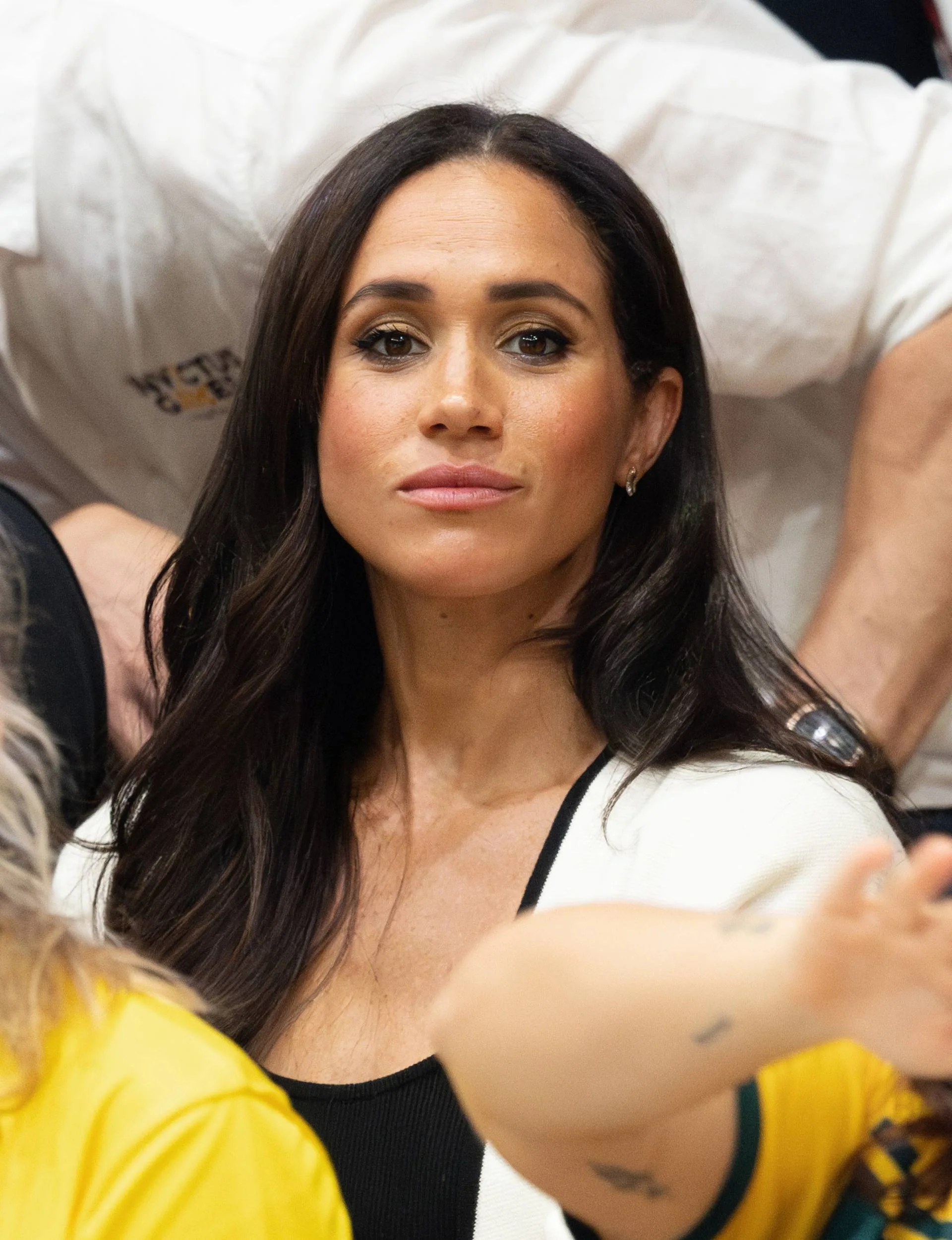 Duchess Meghan in a crowd