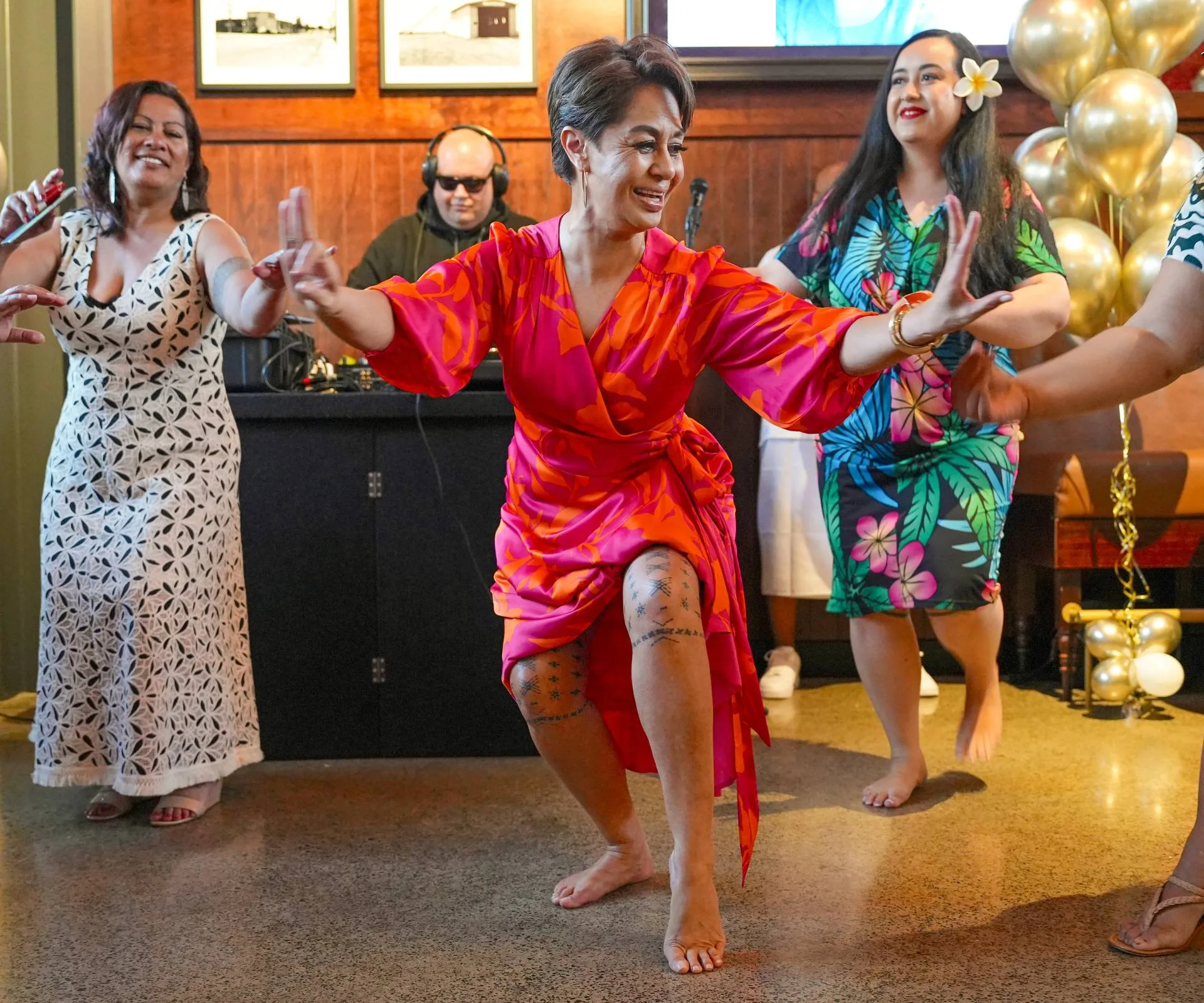 Teuila Blakely performing a siva dance