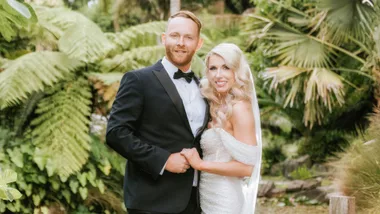 Loryn Reynolds and husband Blair at their wedding