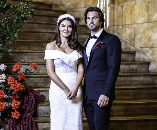 Lauren and Eliot at their 2025 MAFS Australia wedding