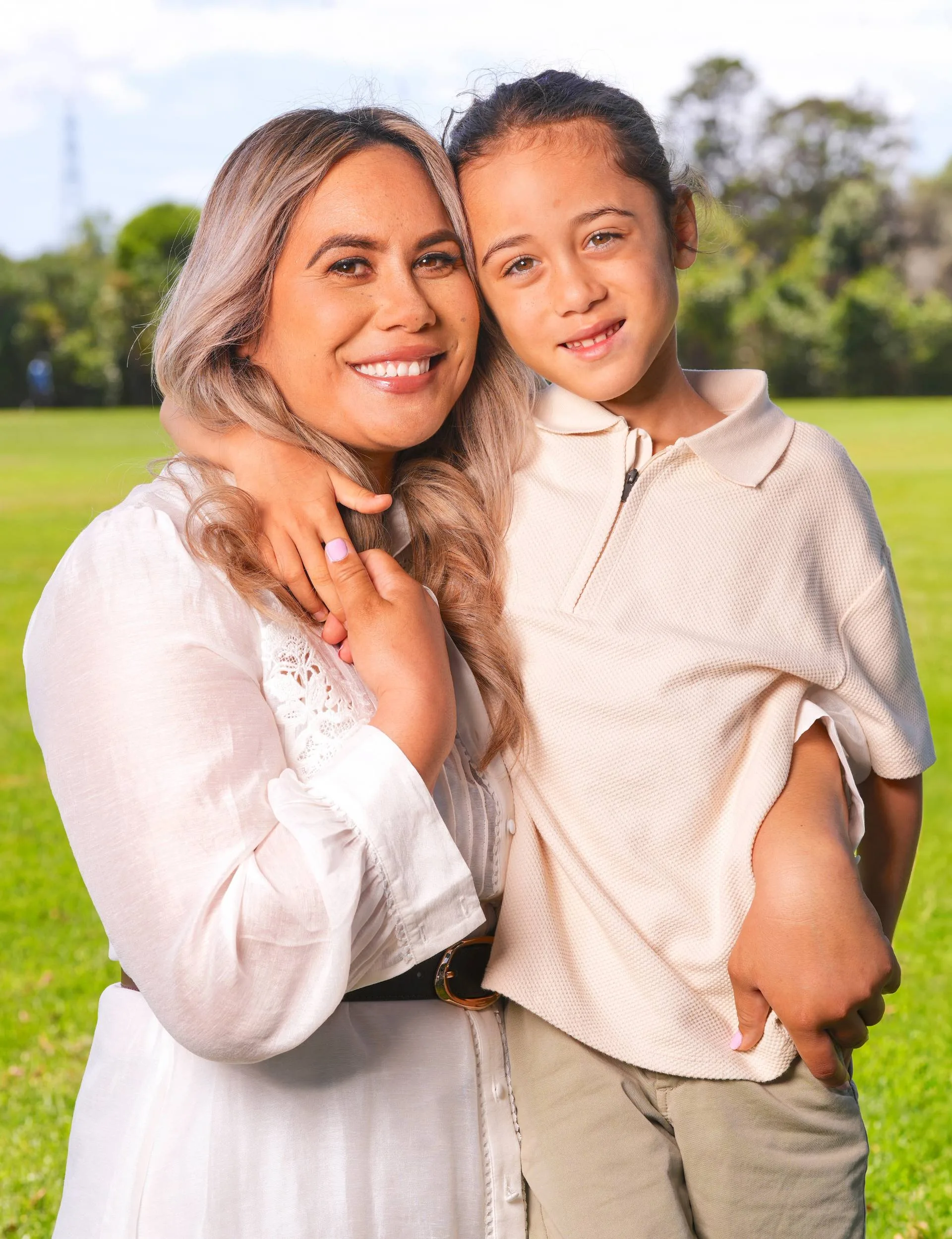 Huriana Manuel with son Sachi