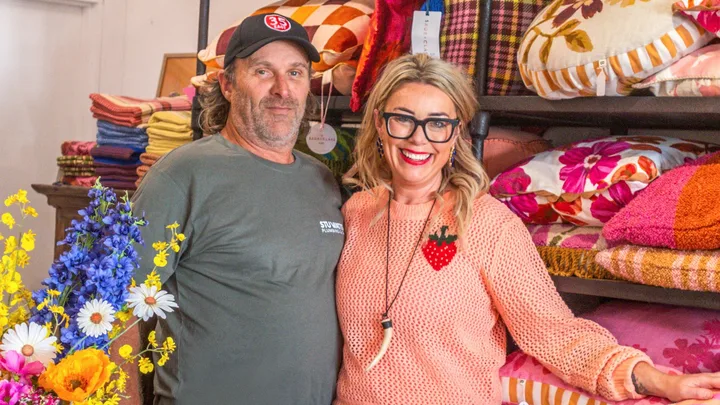 Stu and Amy in their Gisborne store