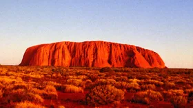 Uluru in the sunlight