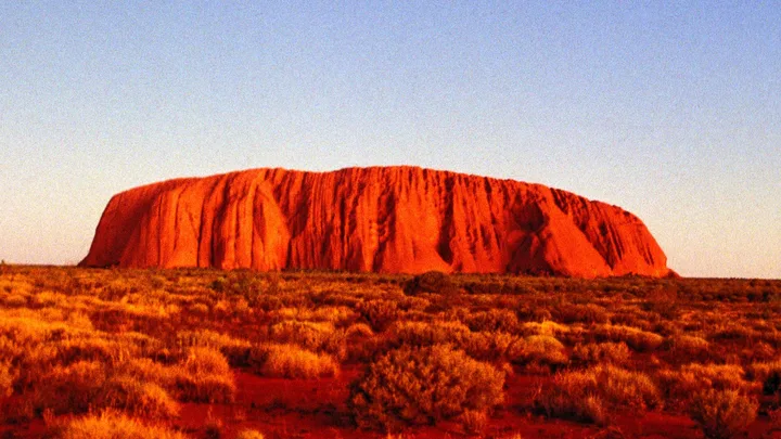 Uluru in the sunlight