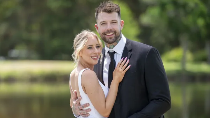 MAFS couple Jamie and Dave after their final vows