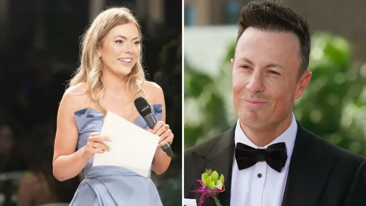 Jacqui and Clint at their respective MAFS weddings