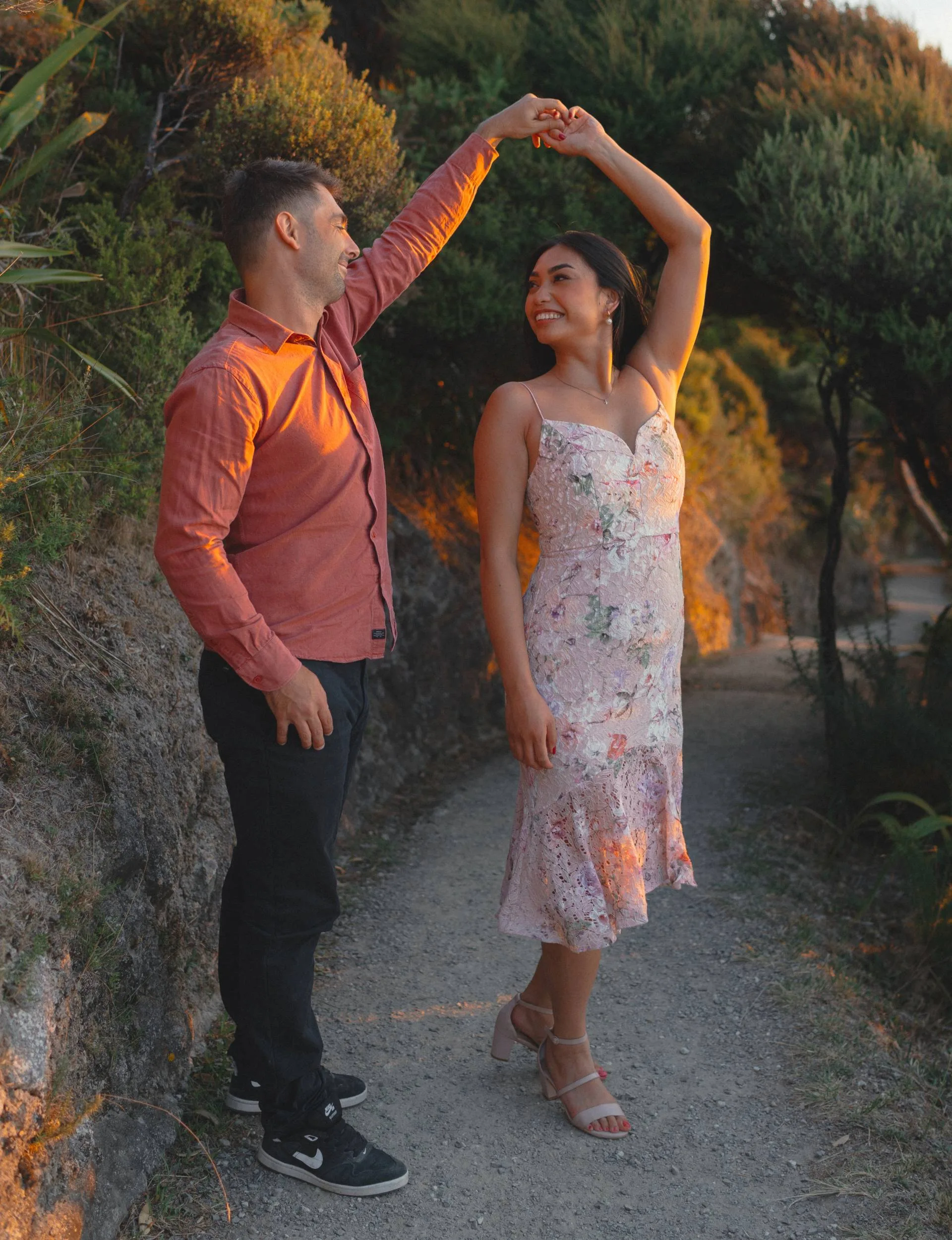 Charisse Uy with fiancé Chris