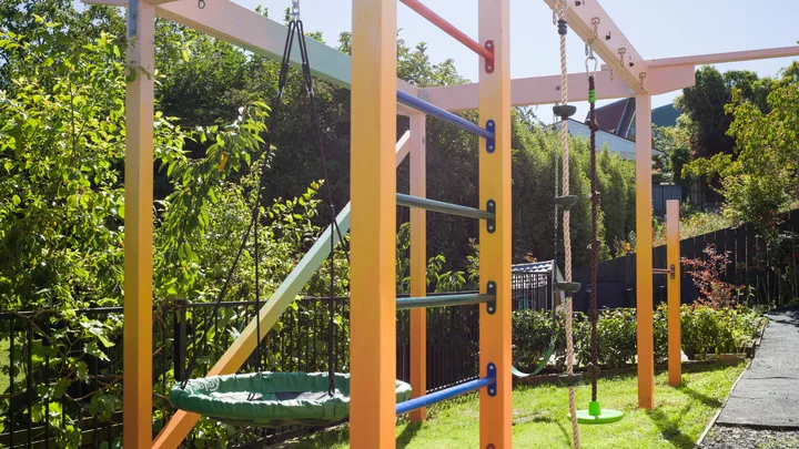 A sunset-inspired painted playground in Dunedin