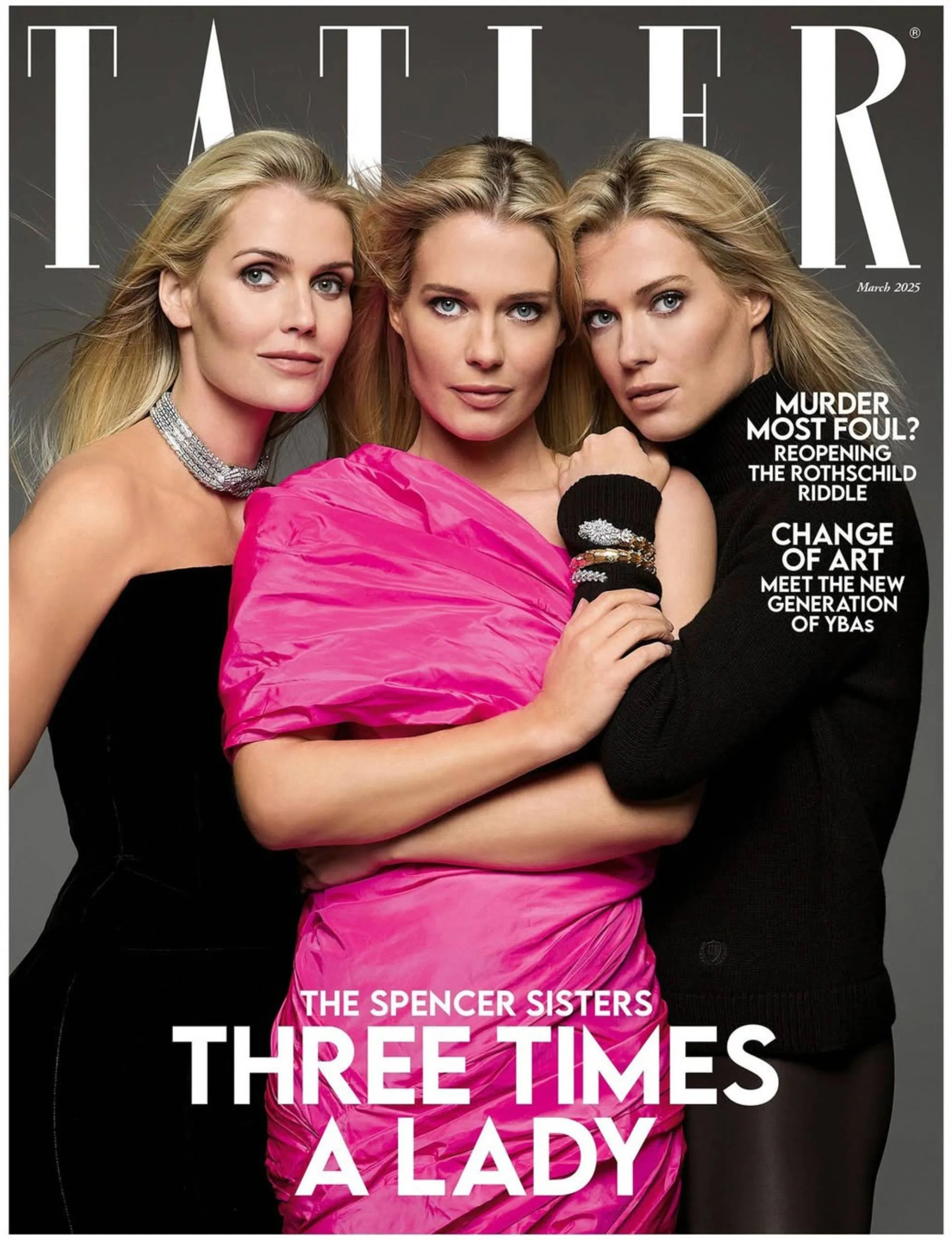 The twins raised in the House of Spencer on the cover of Tatler Magazine