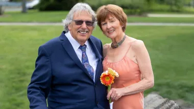 Bob and Jacqui Quilliam on their second wedding day