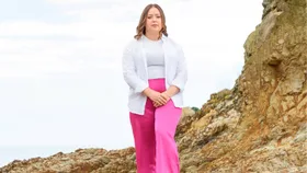 Theophila Pratt standing cliffside