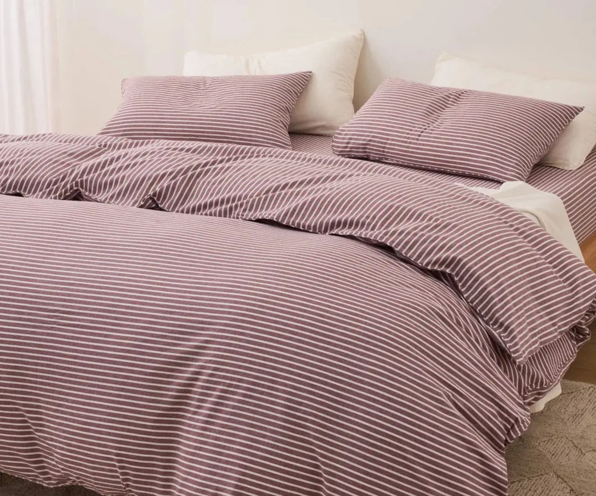 Striped cotton sheets
