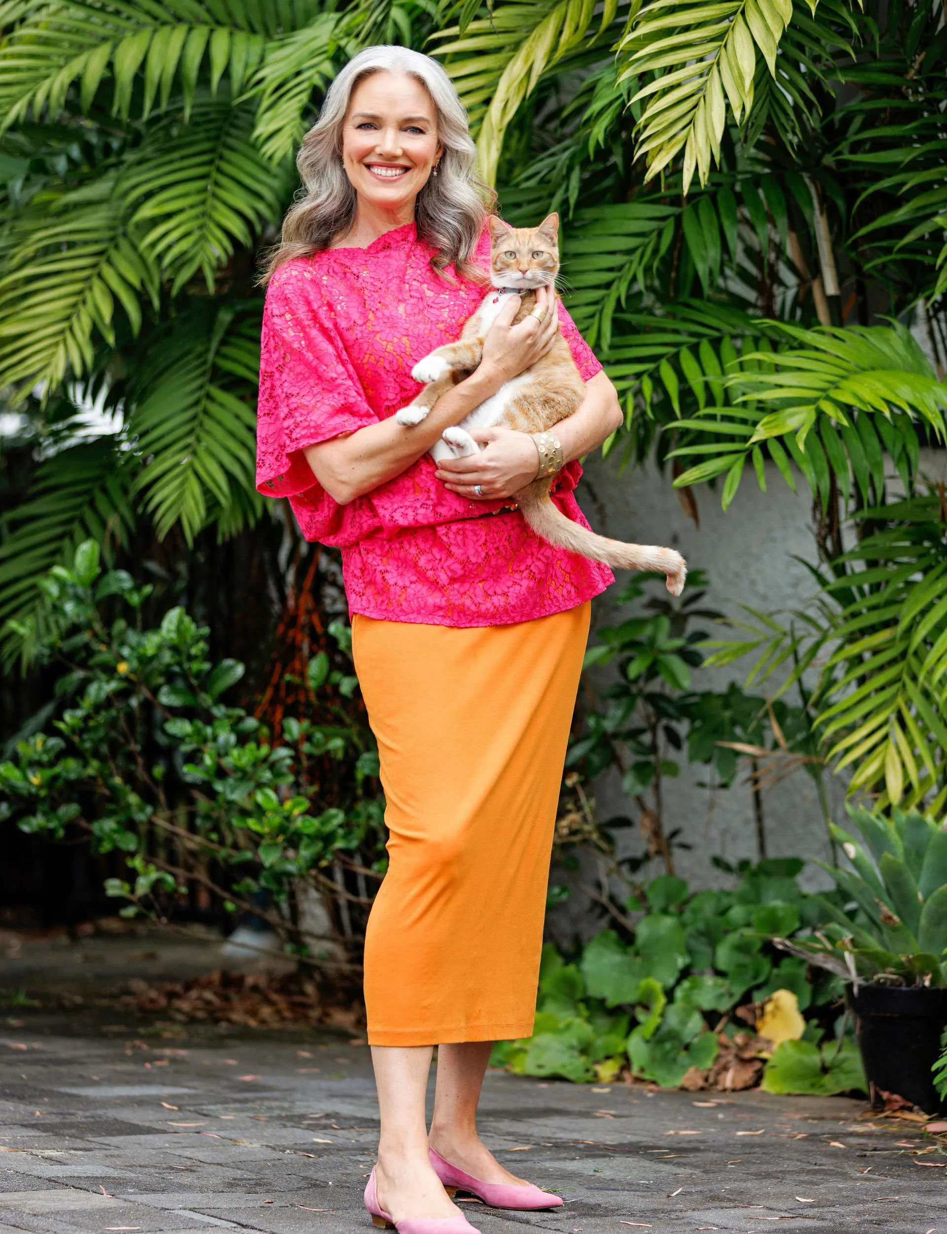 Petra with her cat