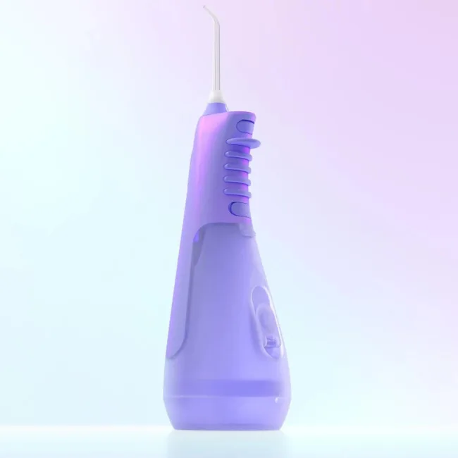Purple hydro sonic water flosser
