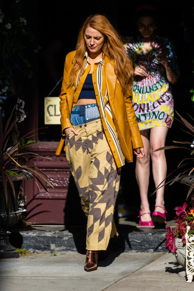 Blake Lively on the set of It Ends With Us