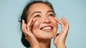 A woman enjoying her ski after dermaplaning