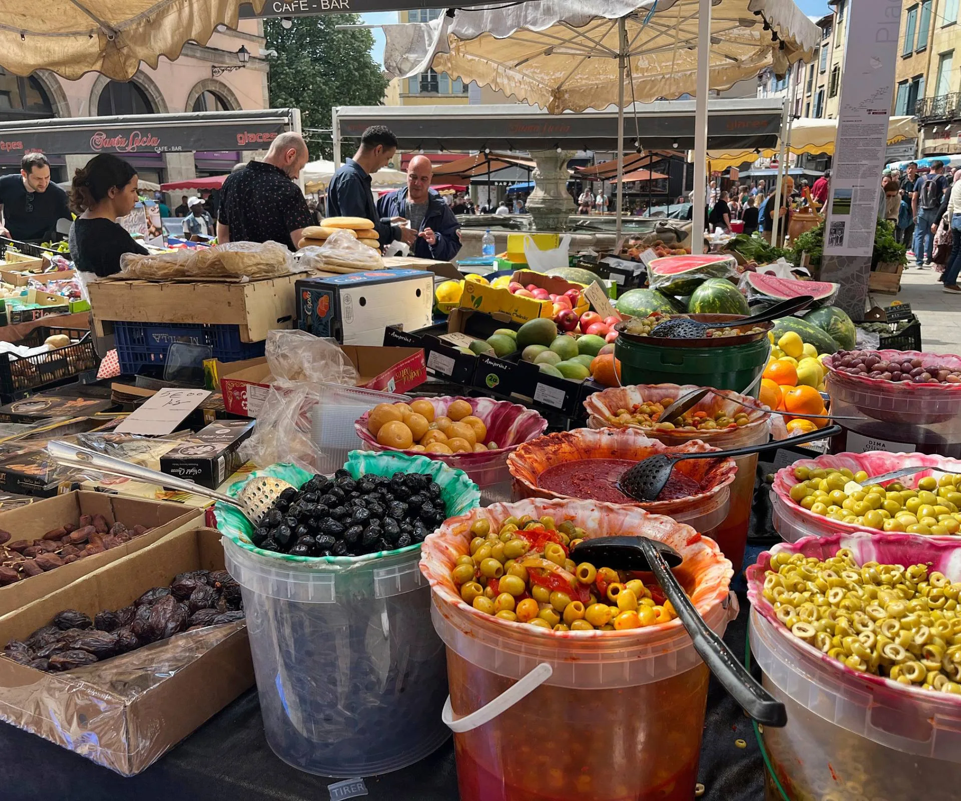 A French food market