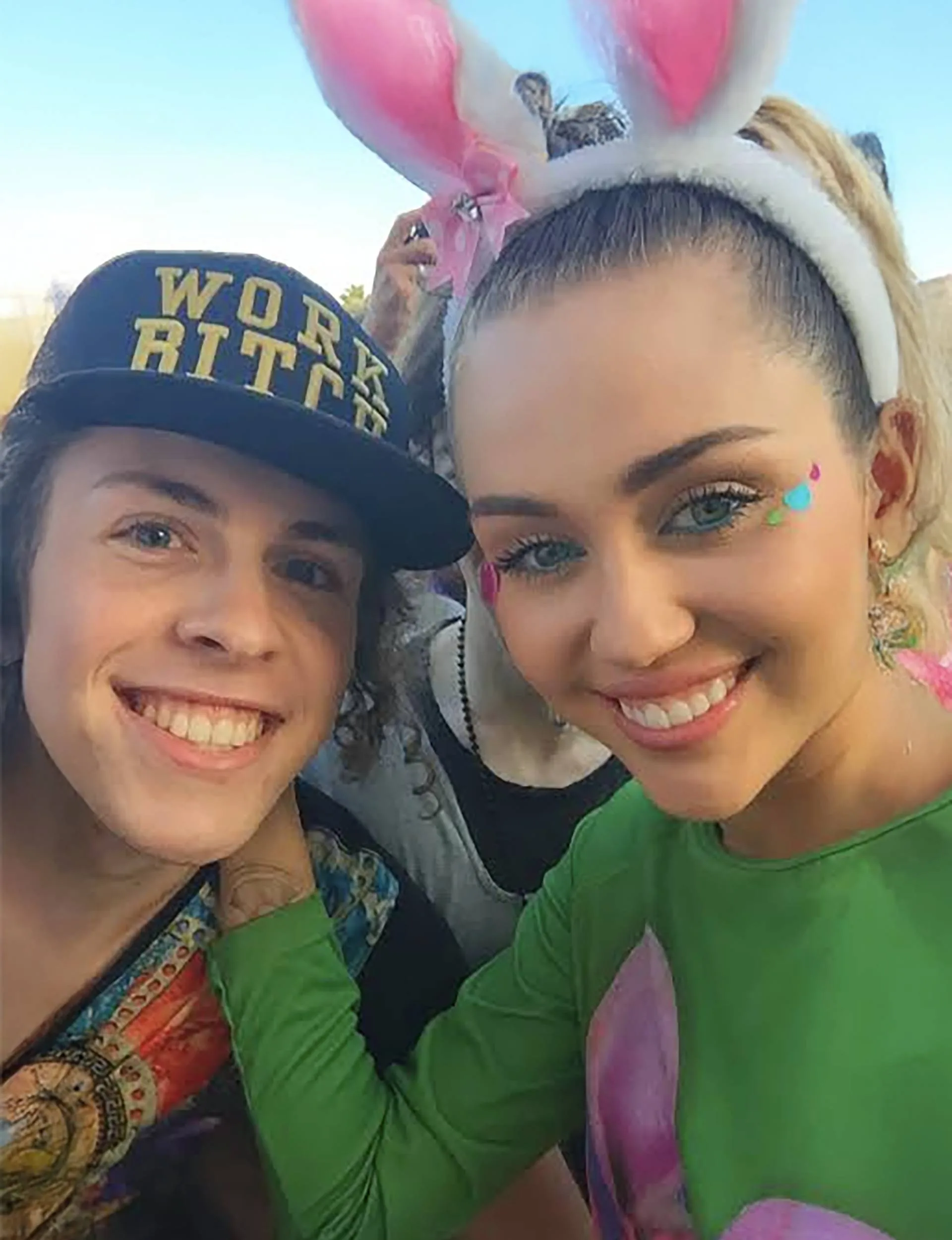 Liam McEwan with Miley Cyrus