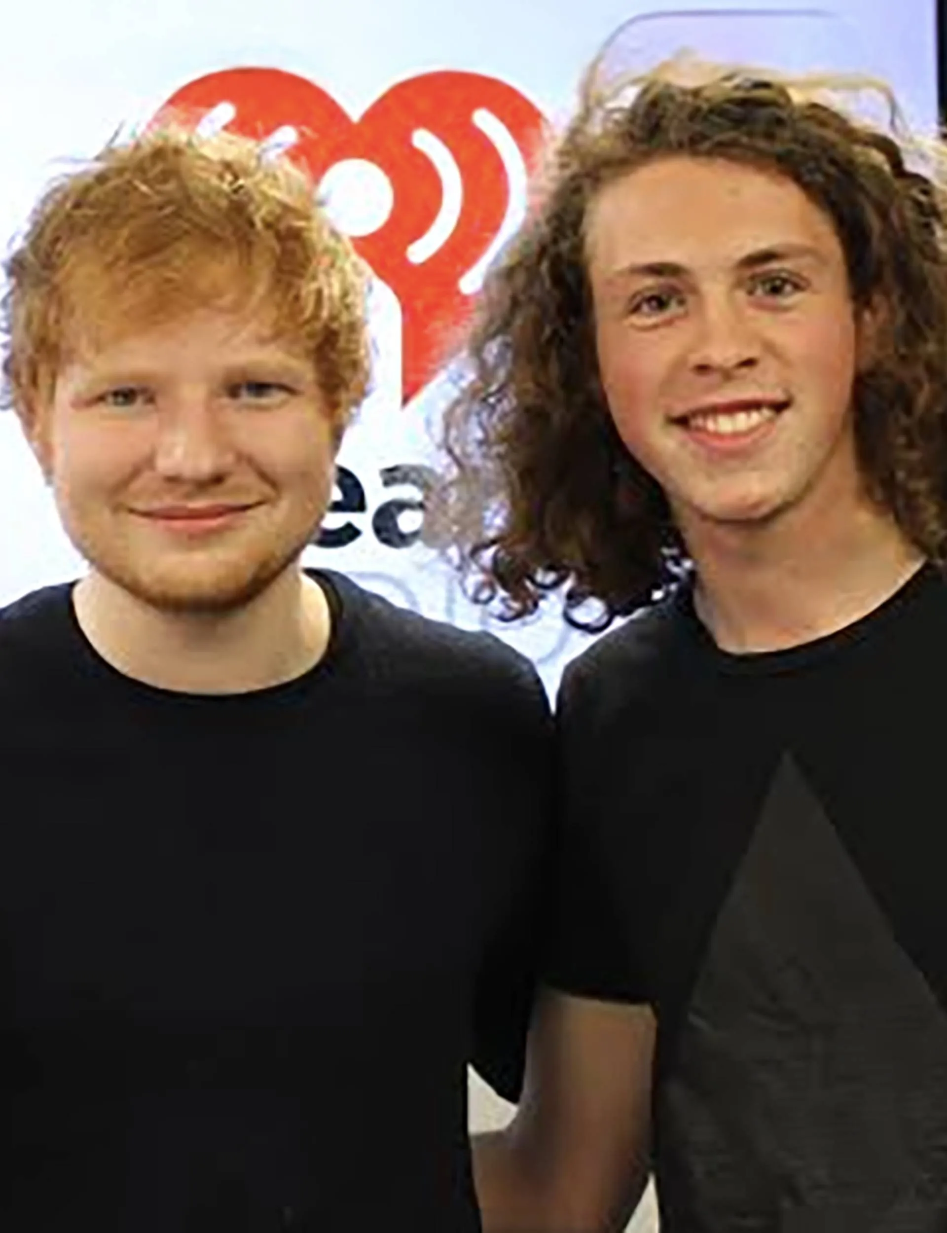 Liam McEwan with Ed Sheeran