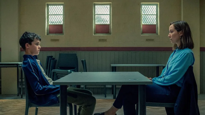 Owen Cooper and Erin Doherty in Adolescence.