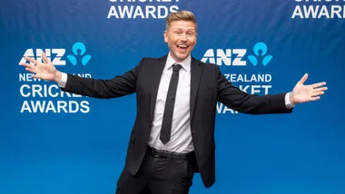 Matt Gibb at the 2025 NZ Cricket Awards
