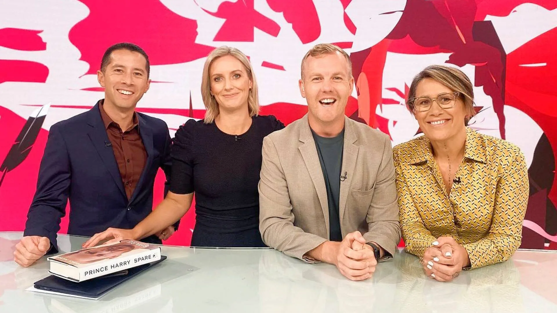 Anna Burns-Francis with her Breakfast co-hosts
