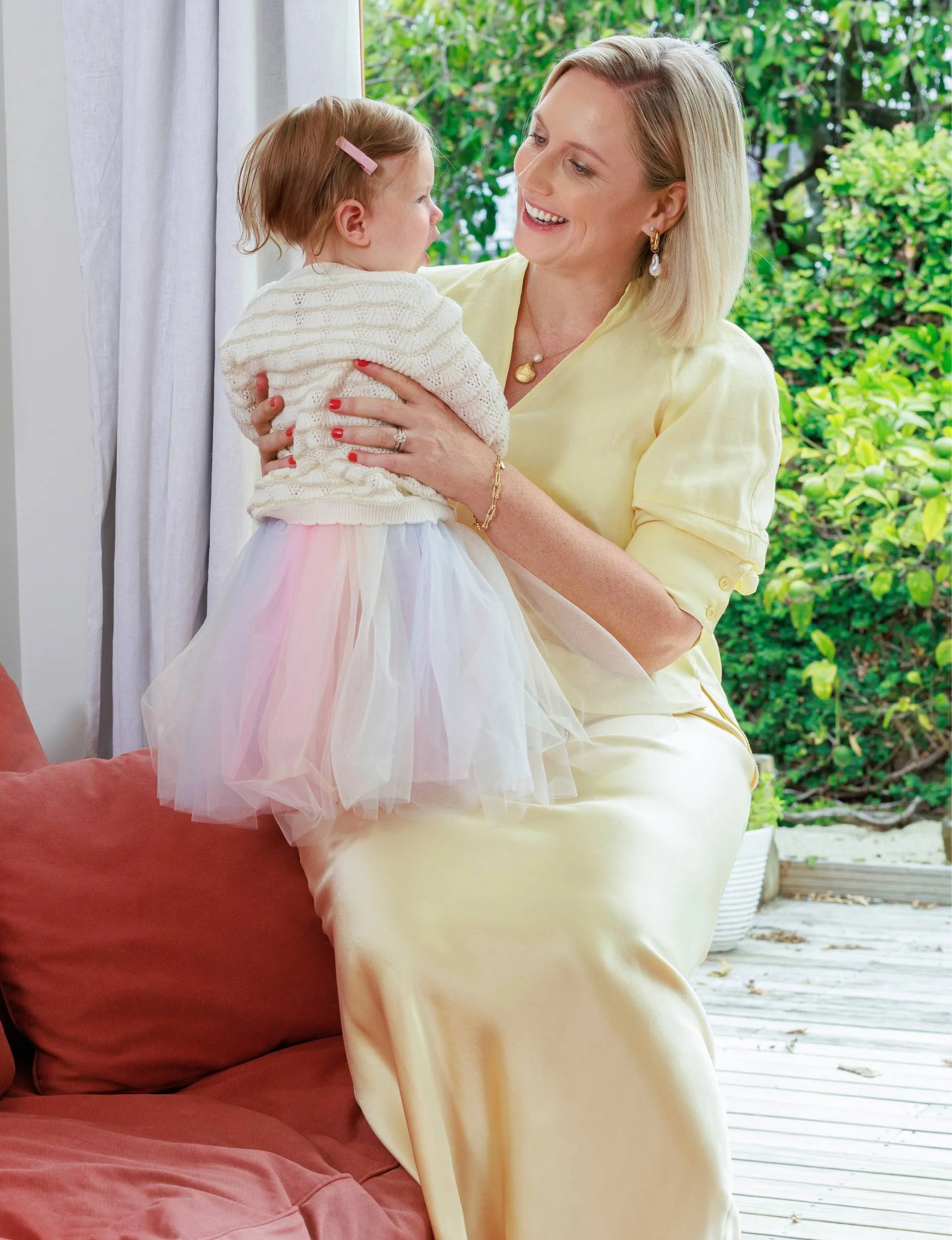 Anna Burns-Francis holding baby Sophie