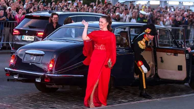 Princess Isabella arriving at her 18th birthday