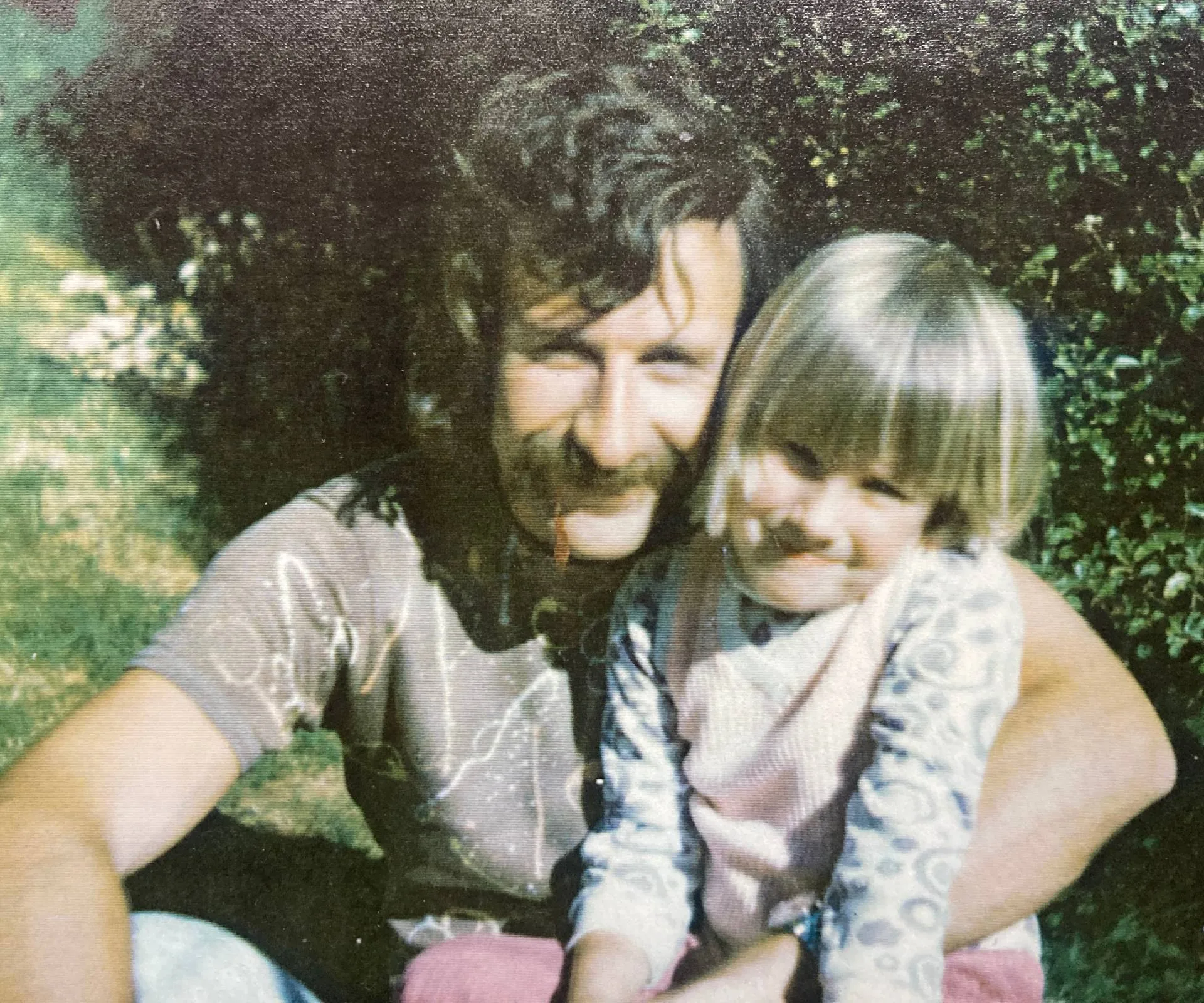 Rachael King with her dad when she was young