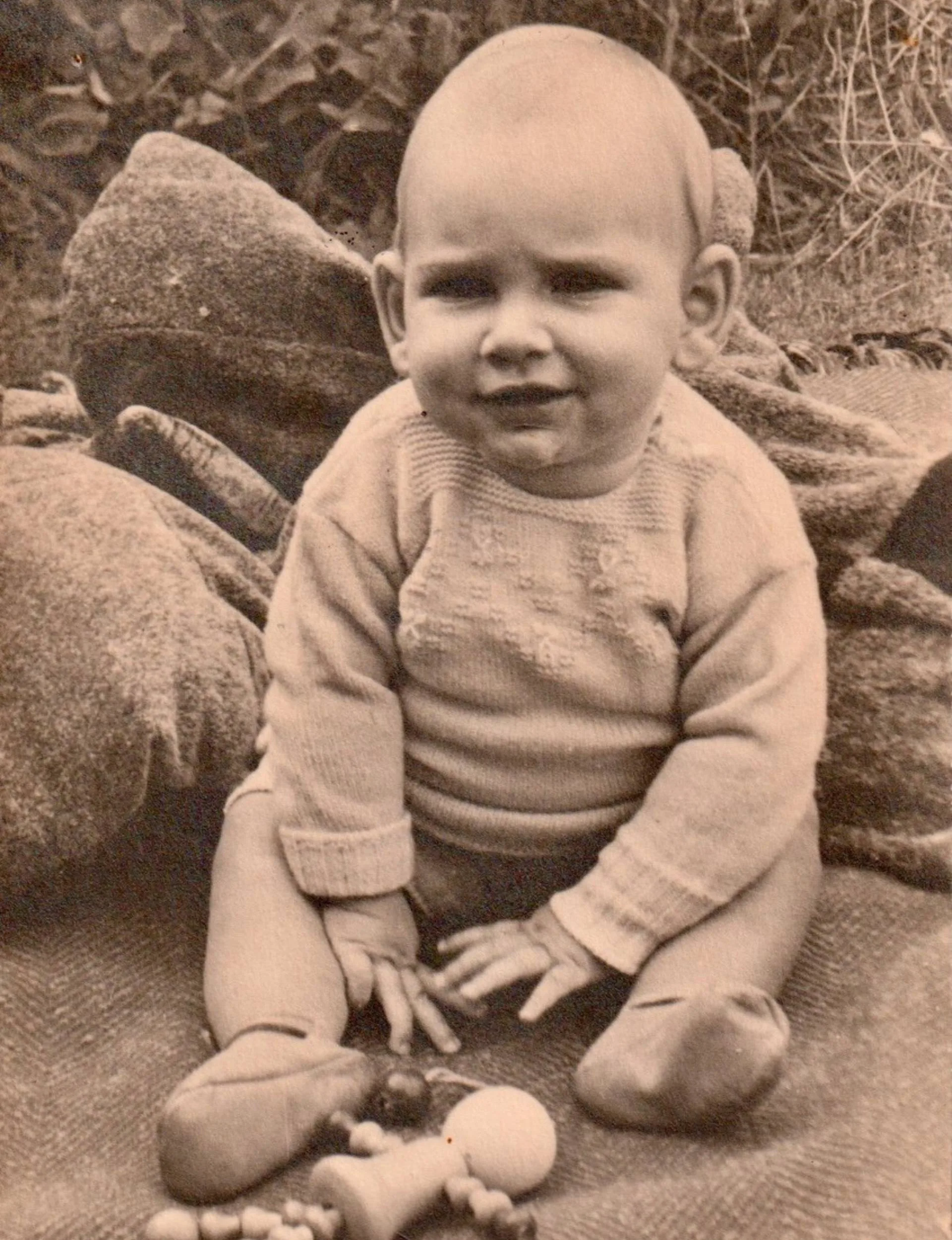 Dick Frizzell as a baby